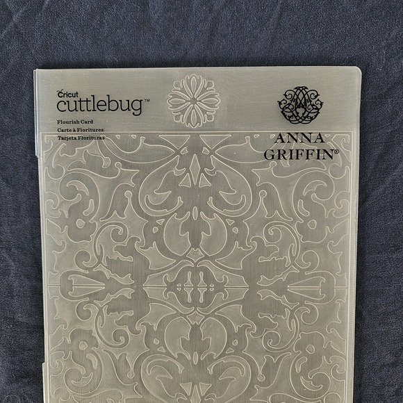 Anna Griffin Cricut Cuttlebug Flourish Card Embossing Folder 12"‎ Long Large - Picture 2 of 5